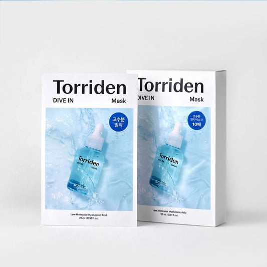Torriden Dive - In Low Molecule Hyaluronic Acid Mask Sheet (10 Sheets) – Facial Mask | Korean Skincare Canada - VGLE