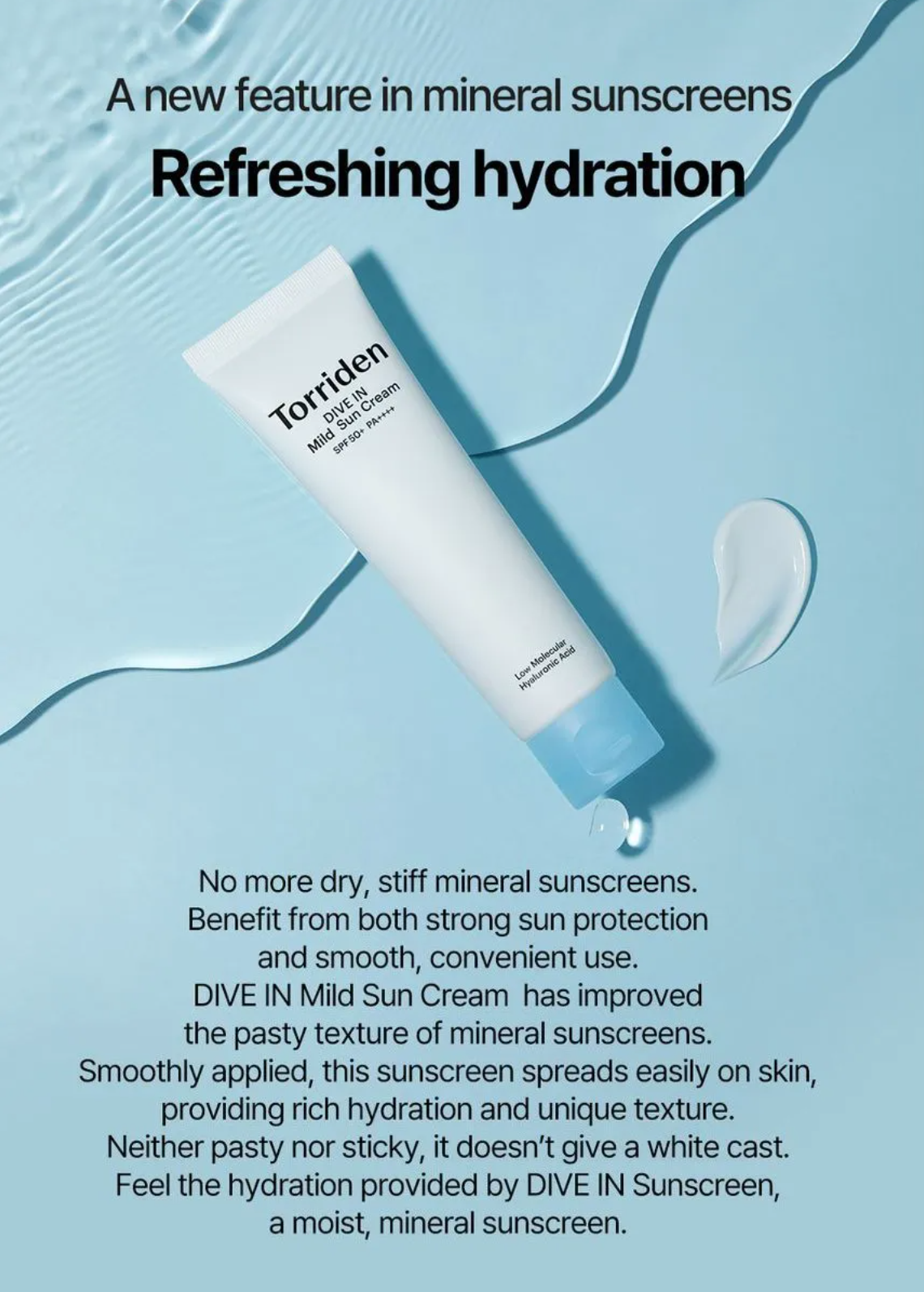 Torriden Dive-In Mild Sun Cream 60ml SPF50+ Torriden
