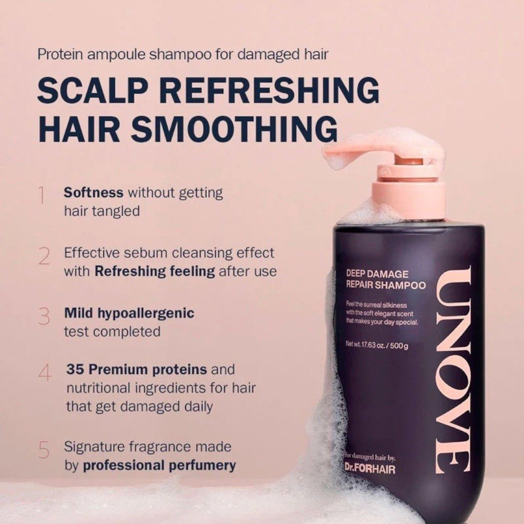 Unove Deep Damage Repair Shampoo 500ml - Sweet Breeze – Shampoo | Korean Skincare Canada - VGLE